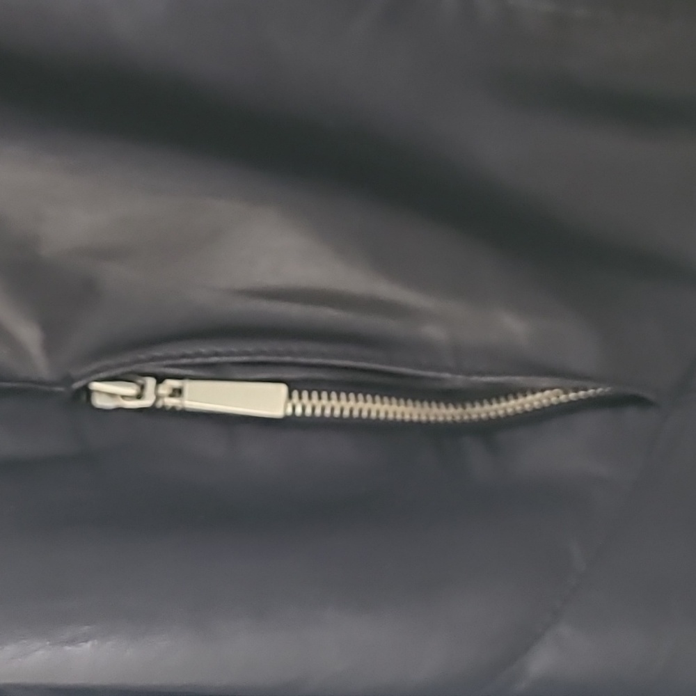 Women's black leather jacket Jones New York - Picture 7 of 11